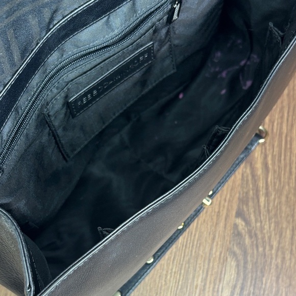 Rebecca Minkoff Black and Gold Crossbody Bag with Structured Design - Picture 8 of 16